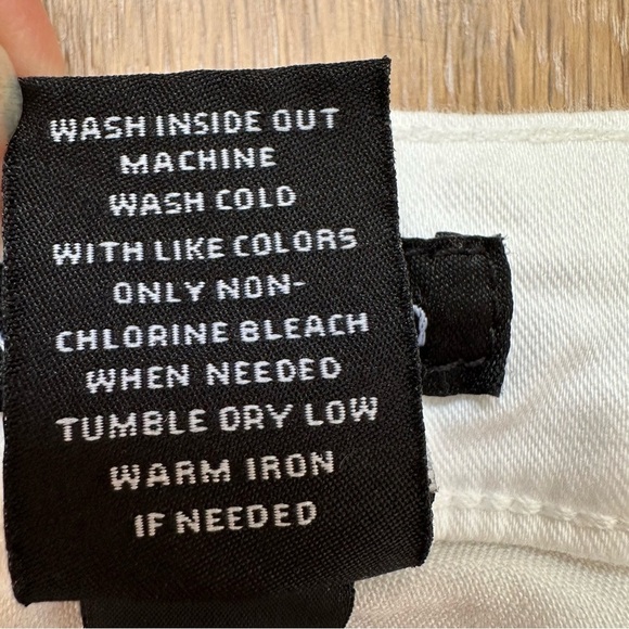 Needle & Cloth White Mid Rise Skinny Jeans Jeggings Lightweight Stretch - Size 8 - Picture 7 of 13